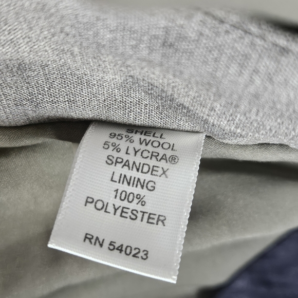 Banana Republic Dress Pants Womens Size 2 Gray Harrison Fit Stretch‎ Wool Blend - Picture 7 of 10